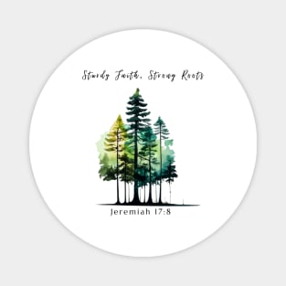 Sturdy Faith, Strong Roots Christian Art Magnet